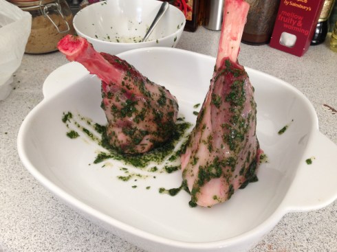 Honey and Mint Slow Roast Lamb Shanks