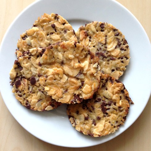 Orange and Dark Chocolate Florentines 